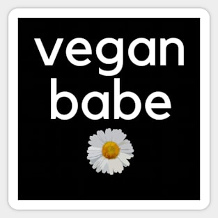 Vegan Babe with Daisy Sticker